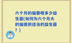 六个月的猫要喂多少益生菌(如何为六个月大的猫提供适当的益生菌？)