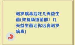 诺罗病毒后吃几天益生菌(恢复肠道菌群！几天益生菌让你远离诺罗病毒)