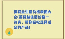 葆婴益生菌价格表图大全(葆婴益生菌价格一览表，帮你轻松选择适合的产品)