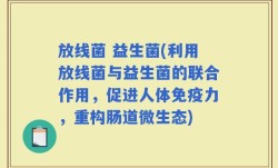 放线菌 益生菌(利用放线菌与益生菌的联合作用，促进人体免疫力，重构肠道微生态)