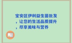 宝安区伊利益生菌批发，让您的生活品质提升，尽享美味与营养