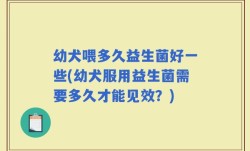 幼犬喂多久益生菌好一些(幼犬服用益生菌需要多久才能见效？)