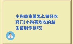 小狗益生菌怎么做好吃窍门(小狗喜欢吃的益生菌制作技巧)