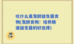 吃什么是发酵益生菌食物(发酵食物：培养肠道益生菌的好选择)
