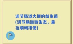 调节肠道大便的益生菌(调节肠道微生态，重拾顺畅排便)