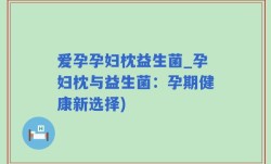 爱孕孕妇枕益生菌_孕妇枕与益生菌：孕期健康新选择)