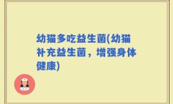 幼猫多吃益生菌(幼猫补充益生菌，增强身体健康)