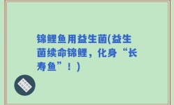 锦鲤鱼用益生菌(益生菌续命锦鲤，化身“长寿鱼”！)