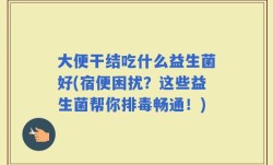 大便干结吃什么益生菌好(宿便困扰？这些益生菌帮你排毒畅通！)