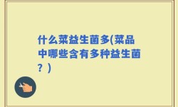 什么菜益生菌多(菜品中哪些含有多种益生菌？)