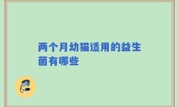 两个月幼猫适用的益生菌有哪些