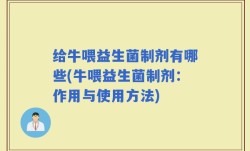 给牛喂益生菌制剂有哪些(牛喂益生菌制剂：作用与使用方法)