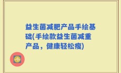 益生菌减肥产品手绘基础(手绘款益生菌减重产品，健康轻松瘦)
