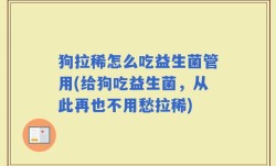 狗拉稀怎么吃益生菌管用(给狗吃益生菌，从此再也不用愁拉稀)