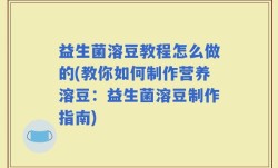 益生菌溶豆教程怎么做的(教你如何制作营养溶豆：益生菌溶豆制作指南)