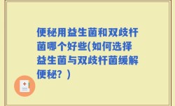 便秘用益生菌和双歧杆菌哪个好些(如何选择益生菌与双歧杆菌缓解便秘？)