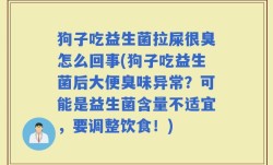 狗子吃益生菌拉屎很臭怎么回事(狗子吃益生菌后大便臭味异常？可能是益生菌含量不适宜，要调整饮食！)