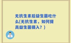 无抗生素后益生菌吃什么(无抗生素，如何提高益生菌摄入？)