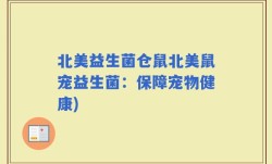 北美益生菌仓鼠北美鼠宠益生菌：保障宠物健康)