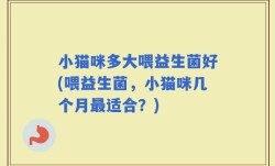 小猫咪多大喂益生菌好(喂益生菌，小猫咪几个月最适合？)