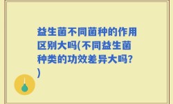 益生菌不同菌种的作用区别大吗(不同益生菌种类的功效差异大吗？)