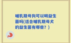 哺乳期母狗可以喝益生菌吗(适合哺乳期母犬的益生菌有哪些？)