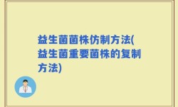 益生菌菌株仿制方法(益生菌重要菌株的复制方法)