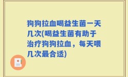 狗狗拉血喝益生菌一天几次(喝益生菌有助于治疗狗狗拉血，每天喂几次最合适)