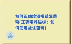 如何正确给猫喂益生菌粉(正确喂养猫咪：如何使用益生菌粉)
