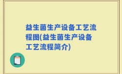 益生菌生产设备工艺流程图(益生菌生产设备工艺流程简介)