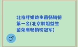 北京胖姐益生菌畅销榜第一名(北京胖姐益生菌荣膺畅销榜冠军)