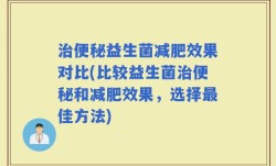治便秘益生菌减肥效果对比(比较益生菌治便秘和减肥效果，选择最佳方法)