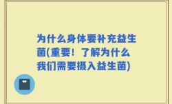 为什么身体要补充益生菌(重要！了解为什么我们需要摄入益生菌)