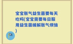 宝宝胀气益生菌要每天吃吗(宝宝需要每日服用益生菌缓解胀气烦恼)