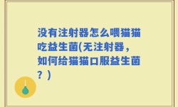 没有注射器怎么喂猫猫吃益生菌(无注射器，如何给猫猫口服益生菌？)