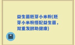 益生菌胚芽小米粉(胚芽小米粉搭配益生菌，双重发酵助健康)