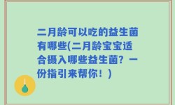 二月龄可以吃的益生菌有哪些(二月龄宝宝适合摄入哪些益生菌？一份指引来帮你！)