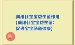 美维仕宝宝益生菌作用(美维仕宝宝益生菌：促进宝宝肠道健康)