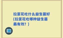 拉蛋花吃什么益生菌好(拉蛋花吃哪种益生菌最有效？)