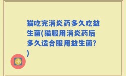 猫吃完消炎药多久吃益生菌(猫服用消炎药后多久适合服用益生菌？)