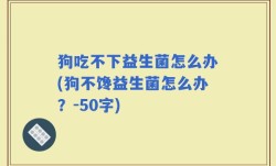 狗吃不下益生菌怎么办(狗不馋益生菌怎么办？