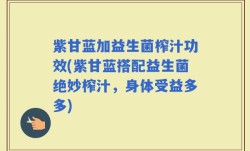 紫甘蓝加益生菌榨汁功效(紫甘蓝搭配益生菌绝妙榨汁，身体受益多多)