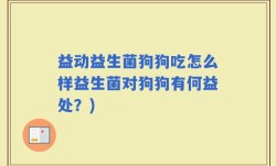 益动益生菌狗狗吃怎么样益生菌对狗狗有何益处？)