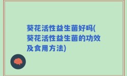葵花活性益生菌好吗(葵花活性益生菌的功效及食用方法)