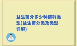 益生菌分多少种菌群类型(益生菌分类及类型详解)