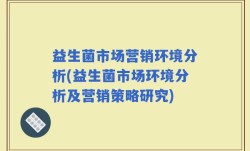 益生菌市场营销环境分析(益生菌市场环境分析及营销策略研究)