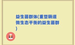 益生菌群体(重塑肠道微生态平衡的益生菌群)