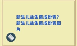 新生儿益生菌成份表？新生儿益生菌成份表图片