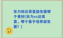 乐力和达易喜益生菌哪个更好(乐力vs达易喜，哪个善于培养益生菌？)
