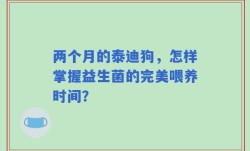 两个月的泰迪狗，怎样掌握益生菌的完美喂养时间？